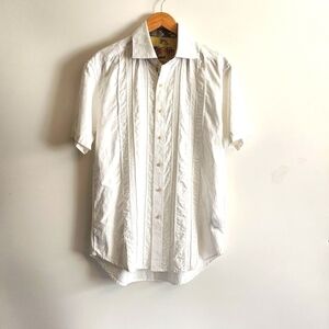 Robert Graham Shortsleeve Buttonup Dress Shirt Size L